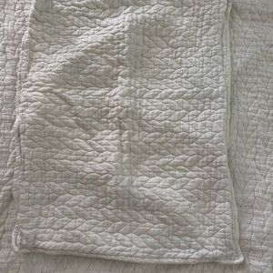 West Elm organic cotton full queen duvet/shams